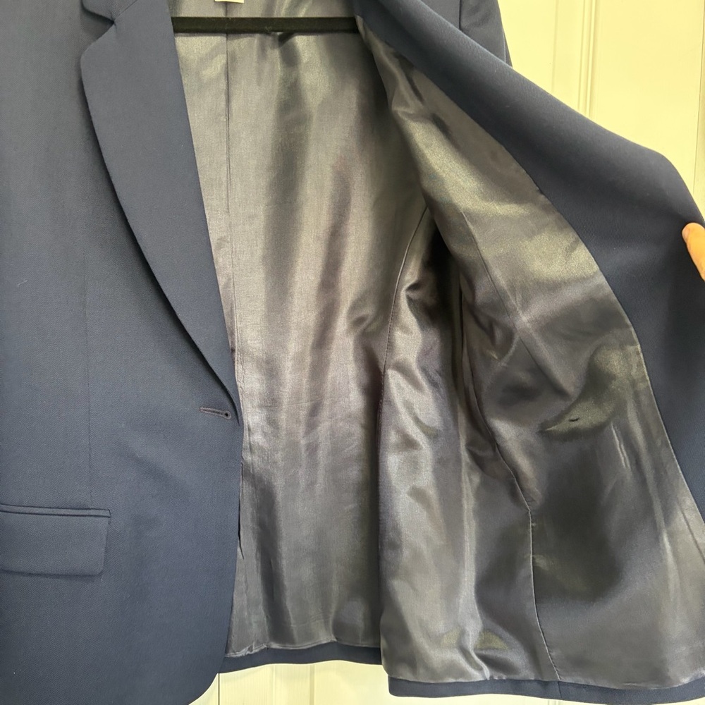 Pendleton Navy Single-Button Women's Blazer 100% … - image 13